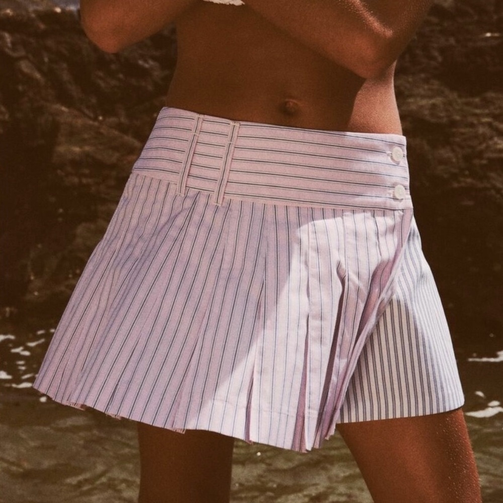 ZARA pinstriped mini Skort